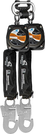 Двухплечевое СИЗ втягивающего типа &quot;НВ-02&quot; с карабином &quot;Стальной Монтажный малый&quot;